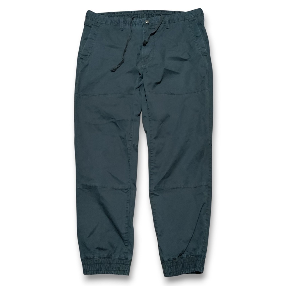 Polo Ralph Lauren Double Knee Navy Drawstring Joggers Mens 36‎ x 30 Sweatpants